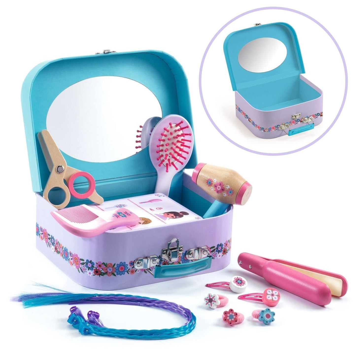 DJECO Juegos de roles Juego de Madera Lily Peinado DJ06687