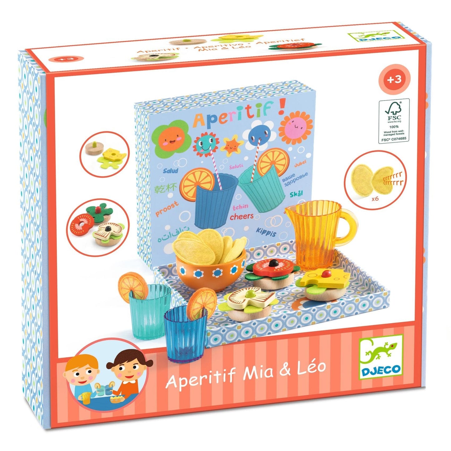 DJECO Juegos de roles Juego de Roles Set Aperitivo - Djeco DJ05513