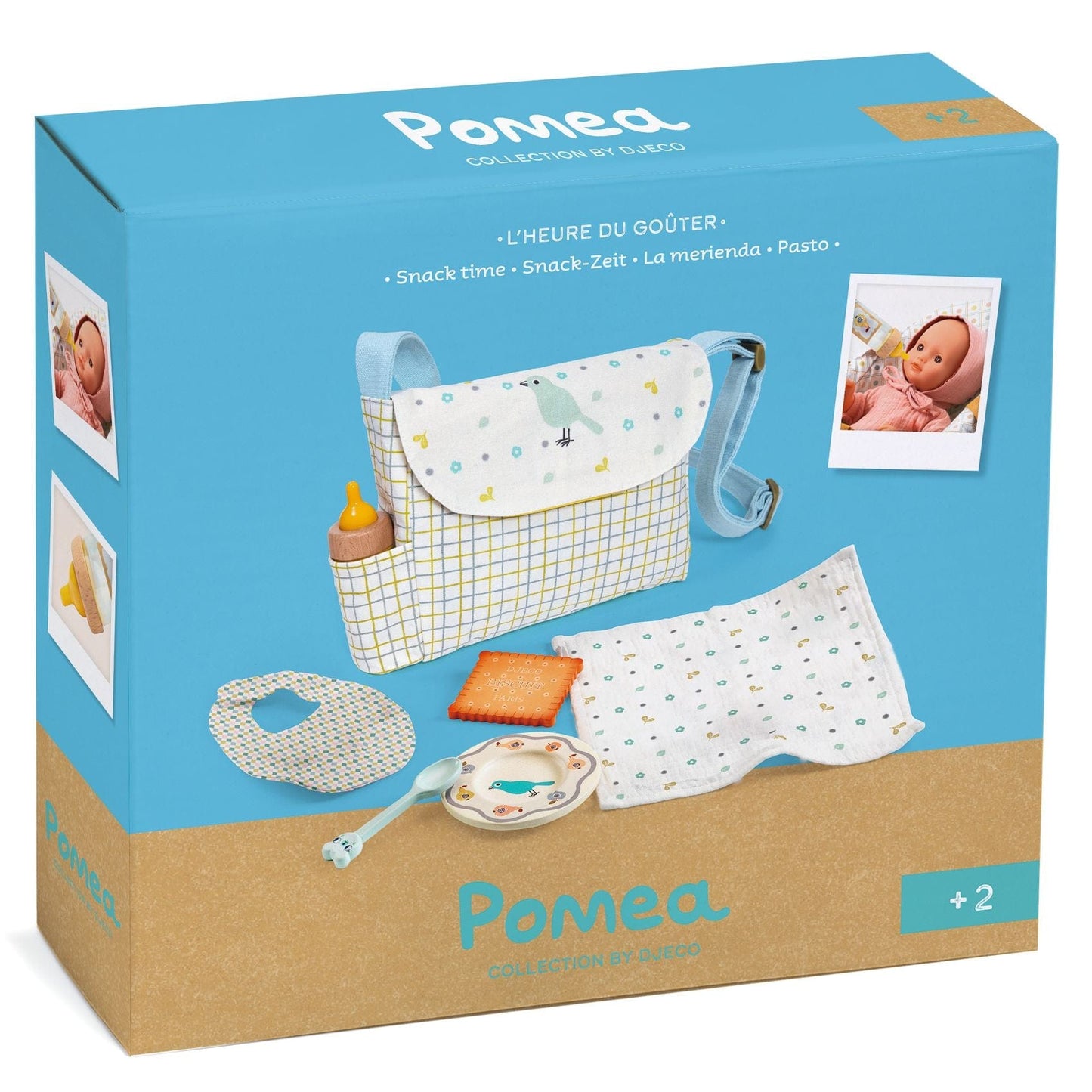 Djeco Juegos de roles Kit de Alimentación para tus muñecas Pomea DJ07855