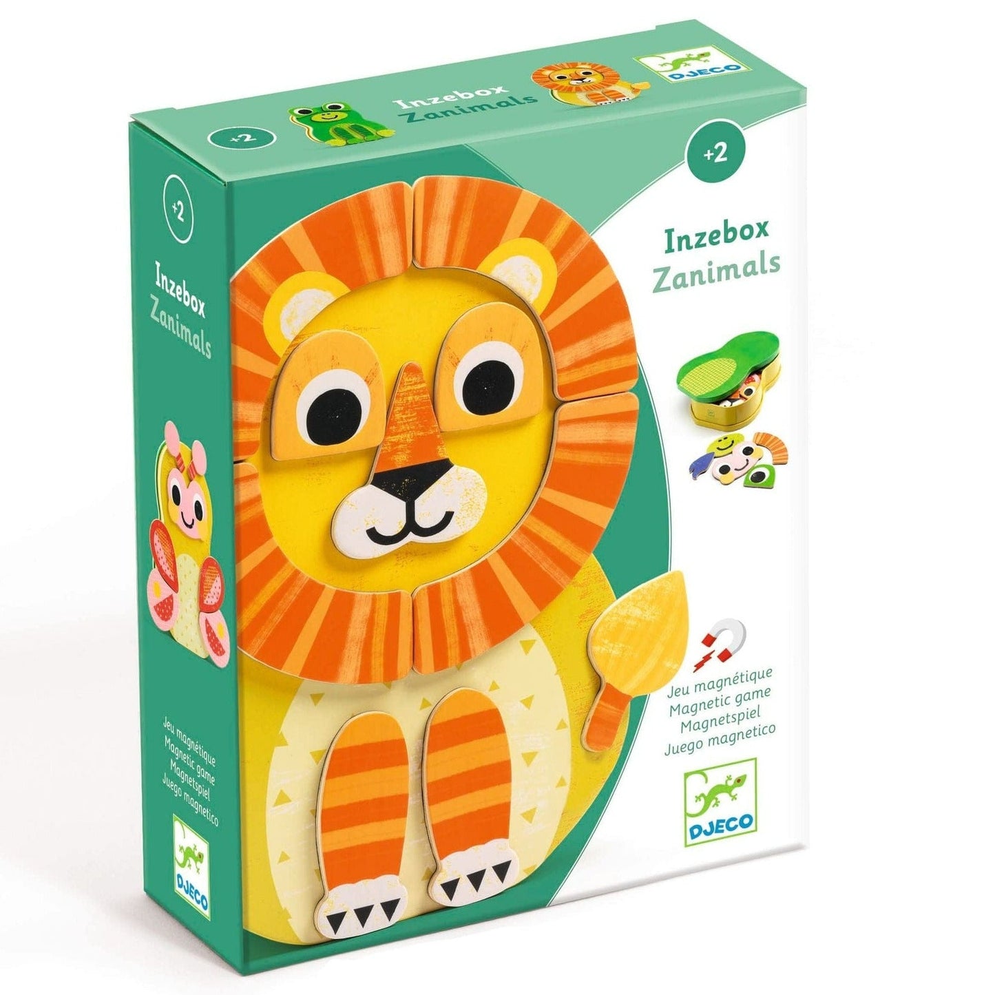 DJECO Juegos Magnéticos Juego de madera magnético-Zanimals DJ03088