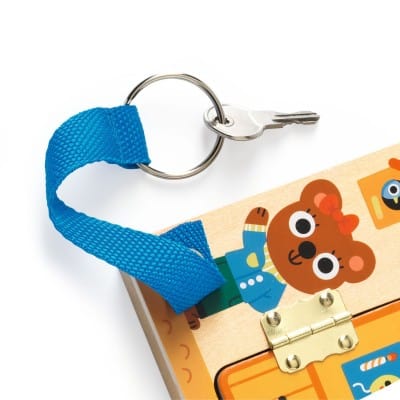 Djeco Juguetes de madera Juego de Cerraduras Cabanalock - Djeco DJ01659