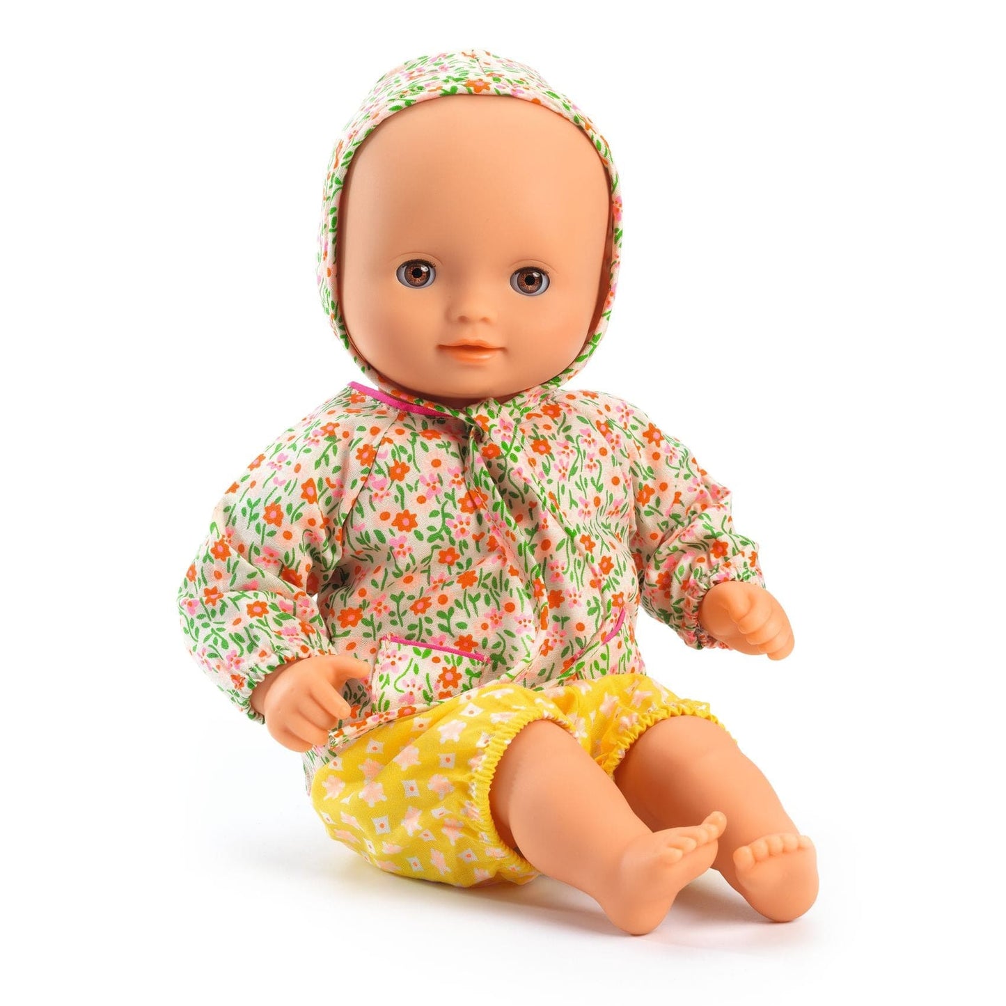 DJECO Muñec@s Bebé Pomea Poupon Baby Flora 32 cm DJ07751