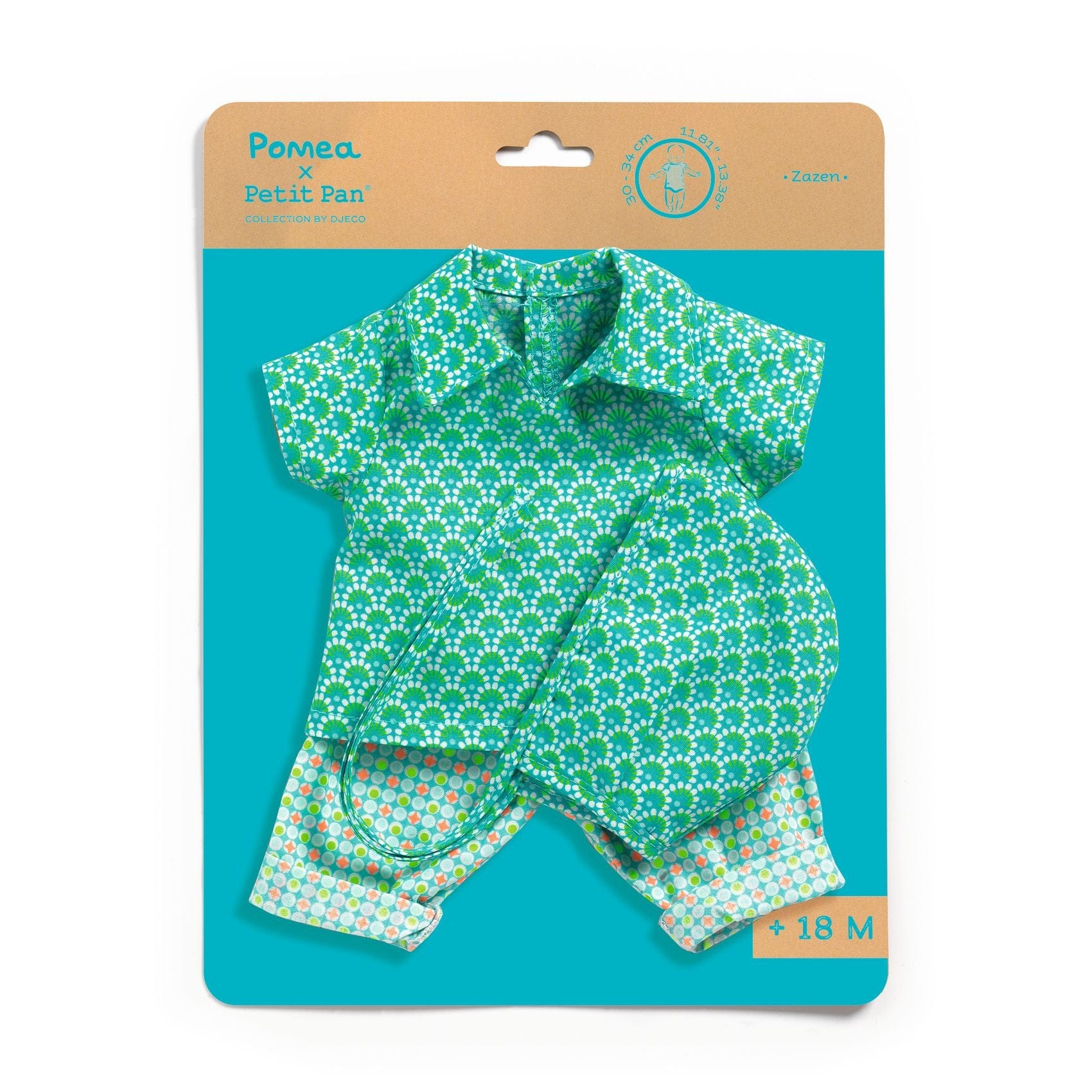 DJECO Muñec@s Conjunto Para Muñecas Pomea -Zazen Petit Pan DJ07755