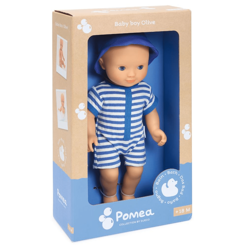 DJECO Muñecas Bebé Pomea de Baño Olive 32 cm DJ07883