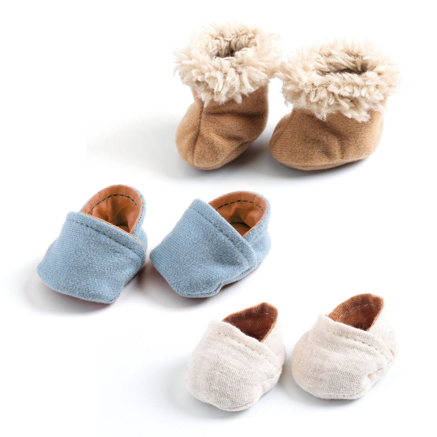 Djeco Muñecas Conjunto 3 Pares de Zapatillas - Pomea DJ07899