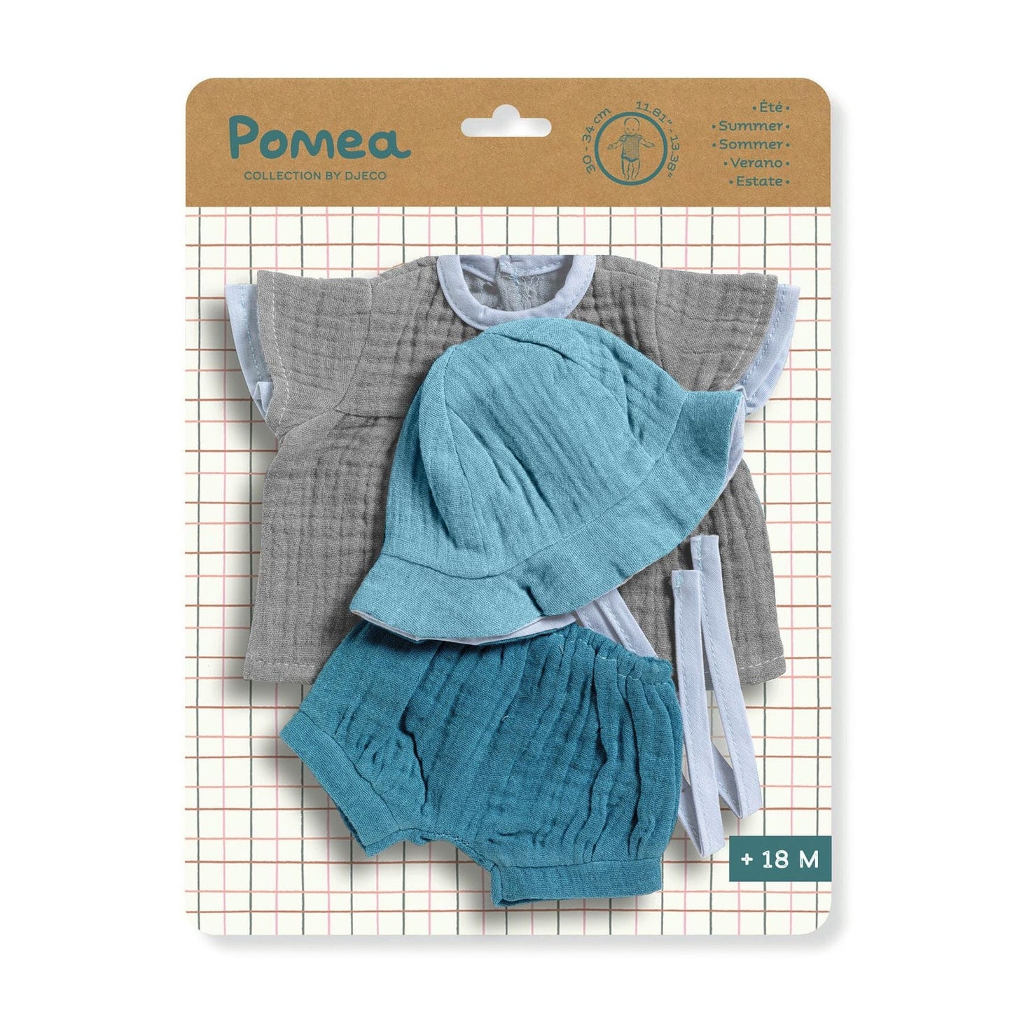 Djeco Muñecas Conjunto Para Muñecas Pomea - Verano DJ07891
