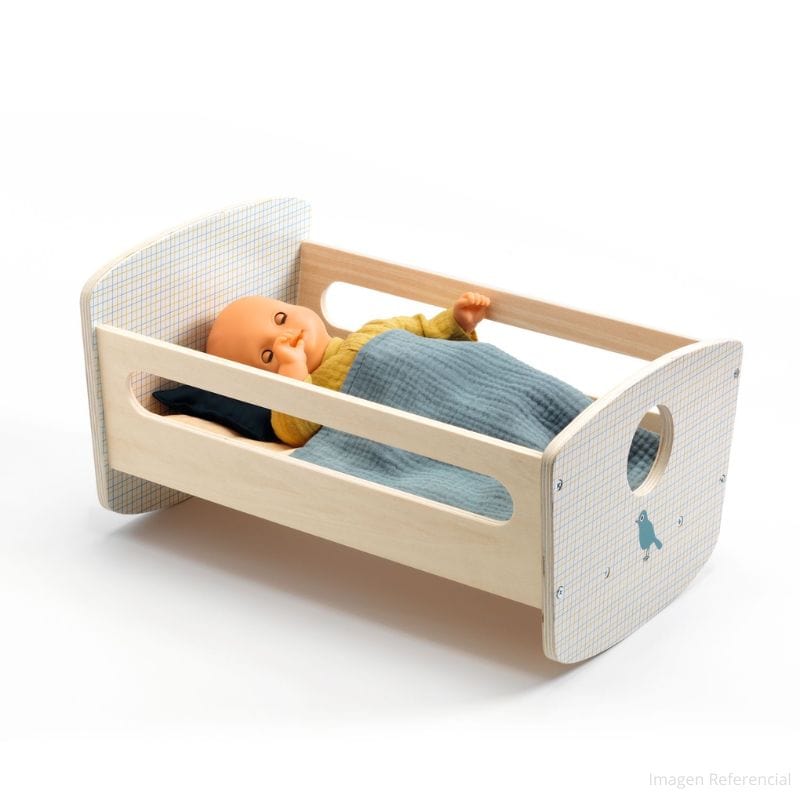 Djeco Muñecas Cuna Mecedora para Muñecas Pomea de 30 a 32 cm Blue Night - Djeco DJ07862