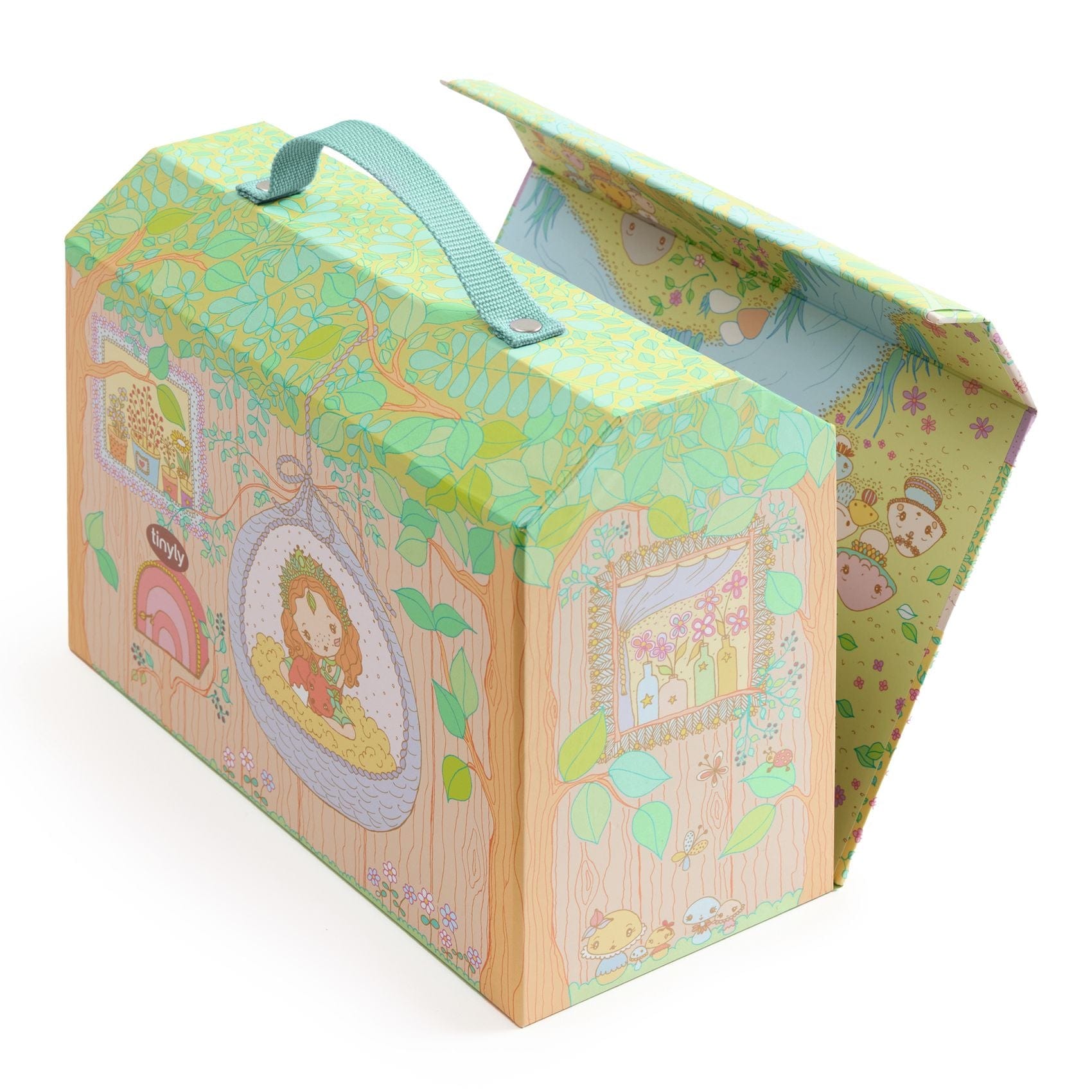 DJECO Muñecas Figura y Casa coleccionable Tinyly - La casa de Sylvia y Fox en el bosque - Djeco DJ06966