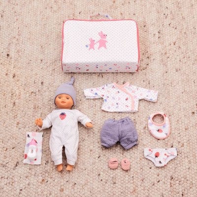 Djeco Muñecas La maleta con muñeca y accesorios de Vainilla Pomea - Djeco DJ07866