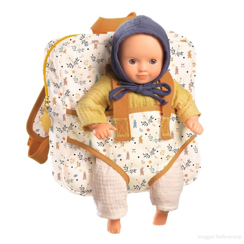 Djeco Muñecas Mochila Portador para muñecas Pomea DJ07783
