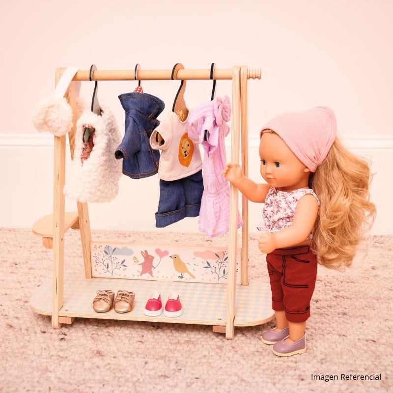 Djeco Muñecas Perchero para ropa de muñeca Pomea - Djeco DJ07782