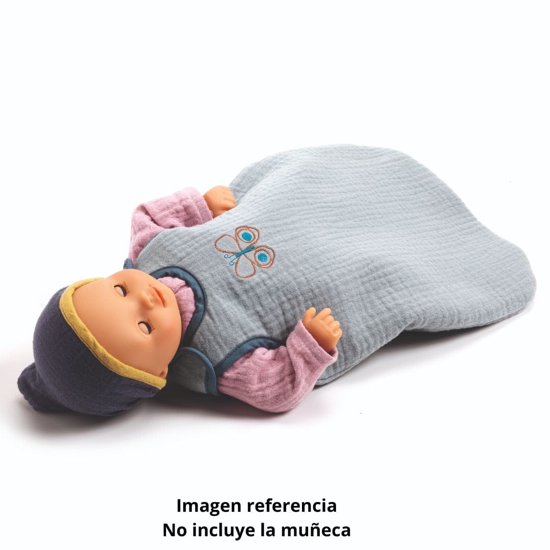 DJECO Muñecas Saco de dormir para muñecas color verde mar Pomea - Djeco DJ07847