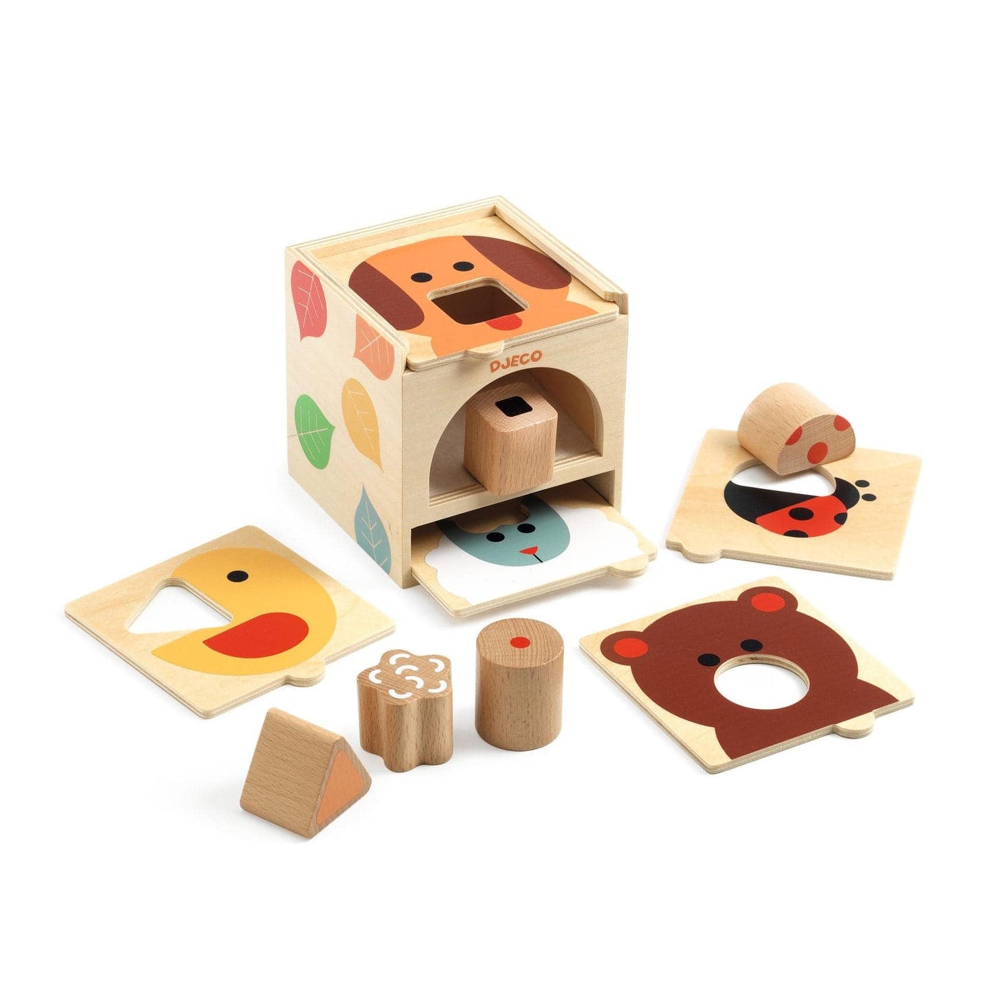DJECO Puzzles y encajes Juego de aprendizaje Boxbasic - Djeco DJ06219
