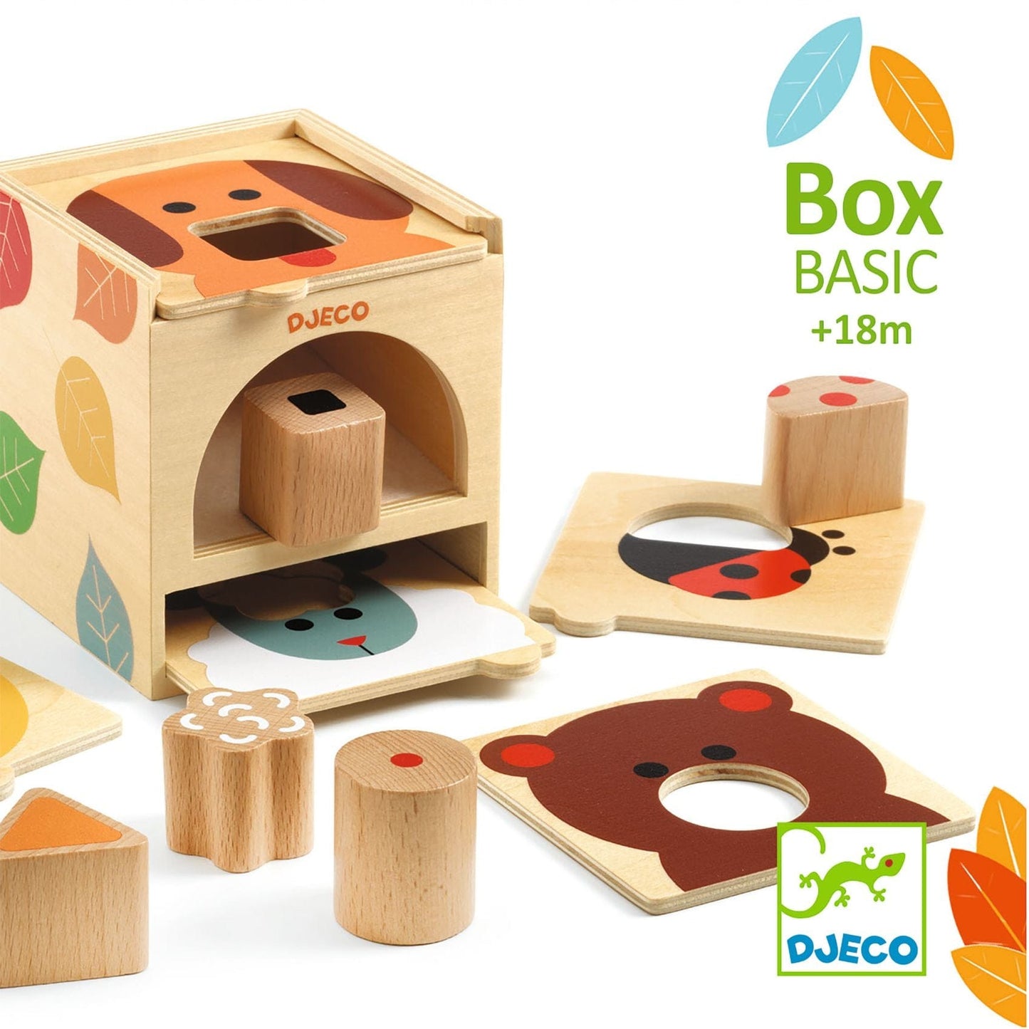 DJECO Puzzles y encajes Juego de aprendizaje Boxbasic - Djeco DJ06219