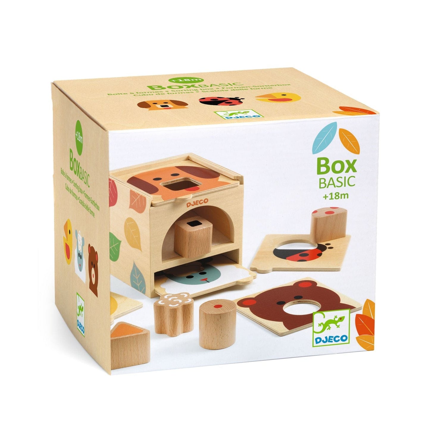 DJECO Puzzles y encajes Juego de aprendizaje Boxbasic - Djeco DJ06219
