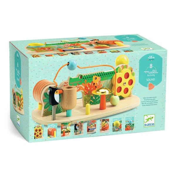 DJECO Puzzles y encajes Juego de destreza de madera Multi Sound - Djeco DJ06295