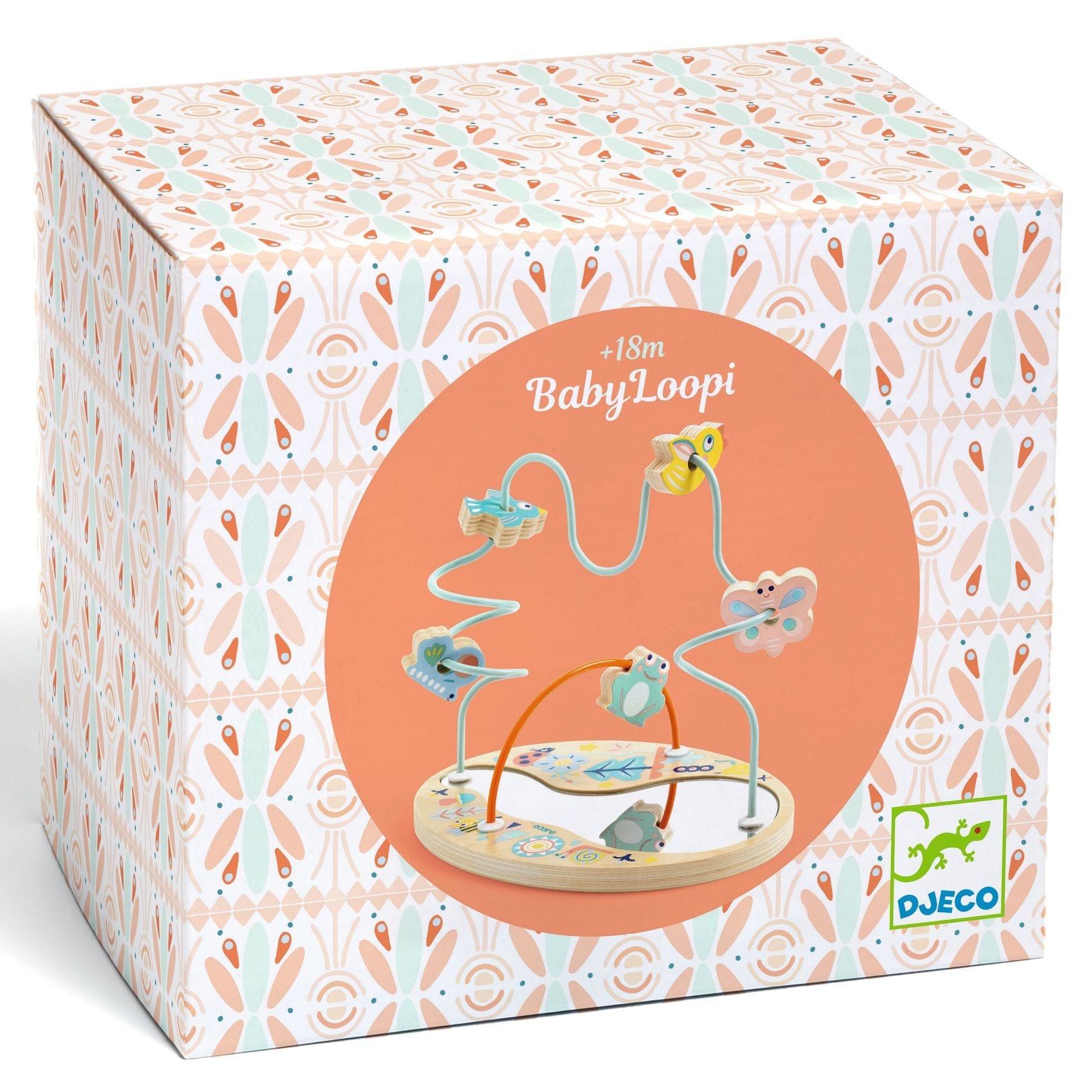 DJECO Puzzles y encajes Juego de madera Babyloopi DJ06141