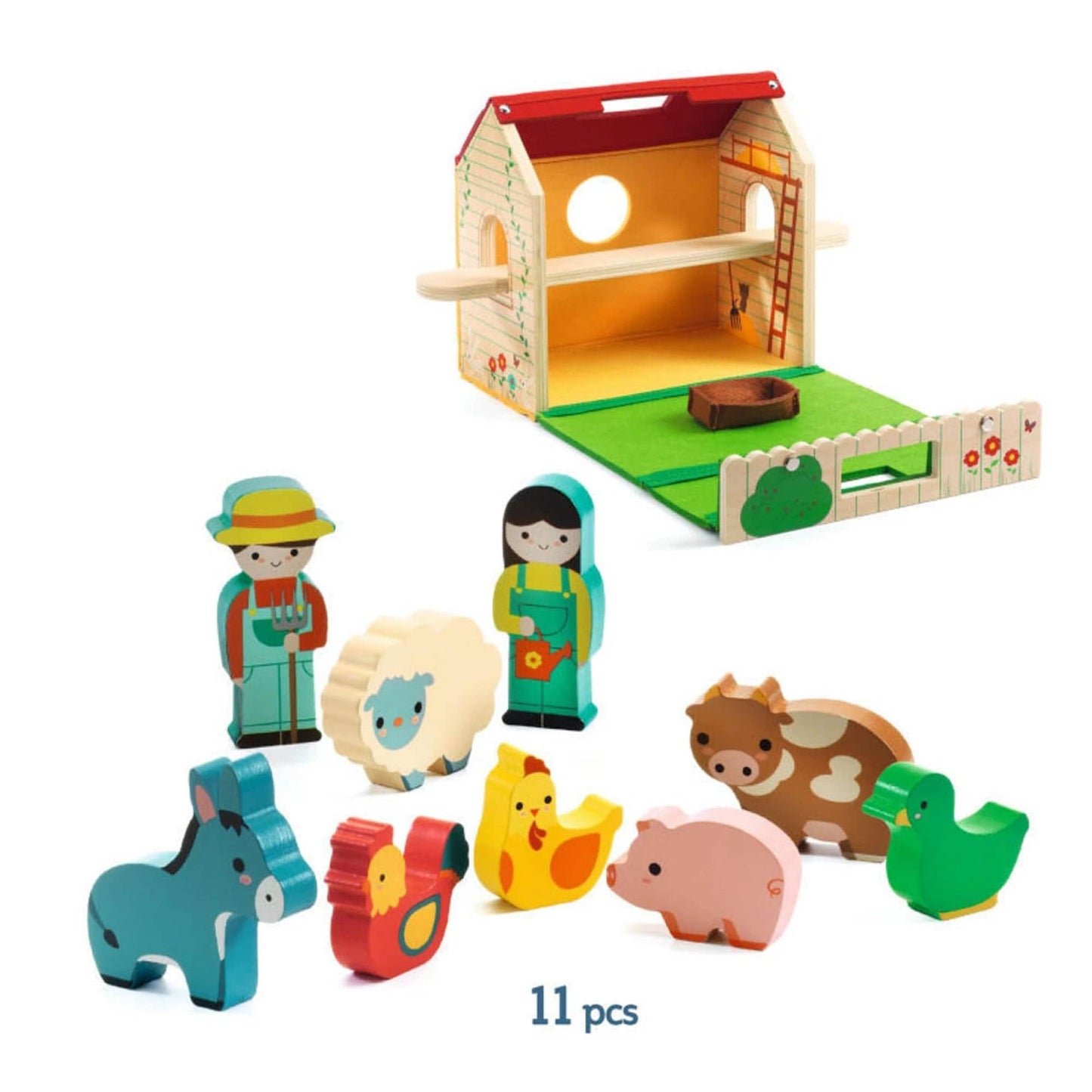 Djeco Puzzles y encajes Juego de motricidad Softi Farm - Djeco DJ06369