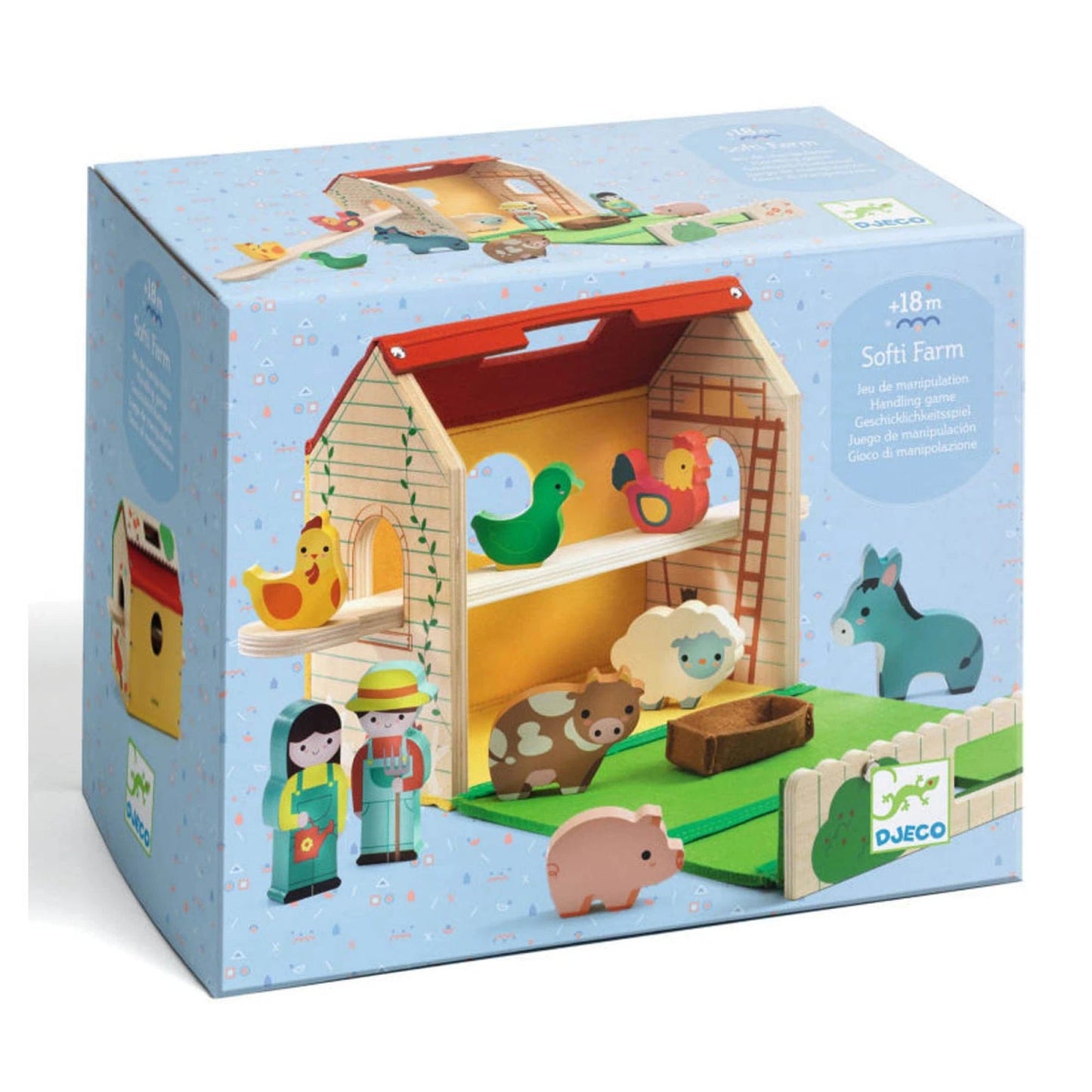 Djeco Puzzles y encajes Juego de motricidad Softi Farm - Djeco DJ06369