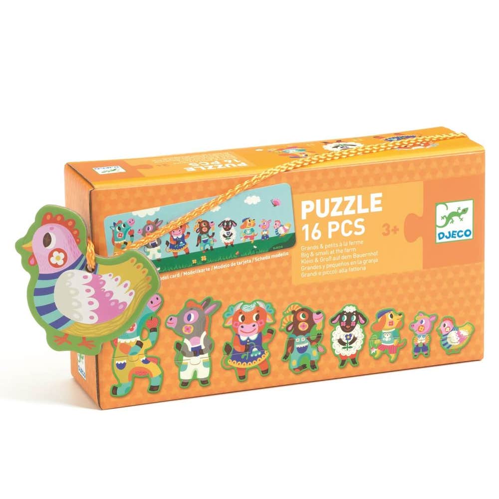 DJECO Puzzles y encajes Puzzle animales de la granja - Djeco DJ08266