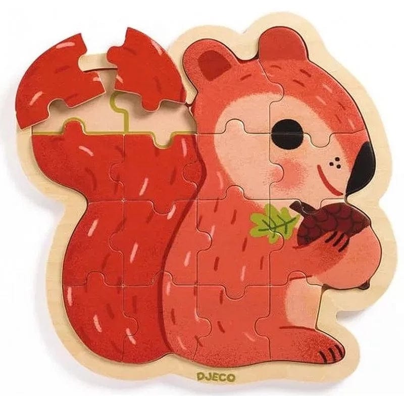 DJECO Puzzles y encajes Puzzle Ardilla DJ01824