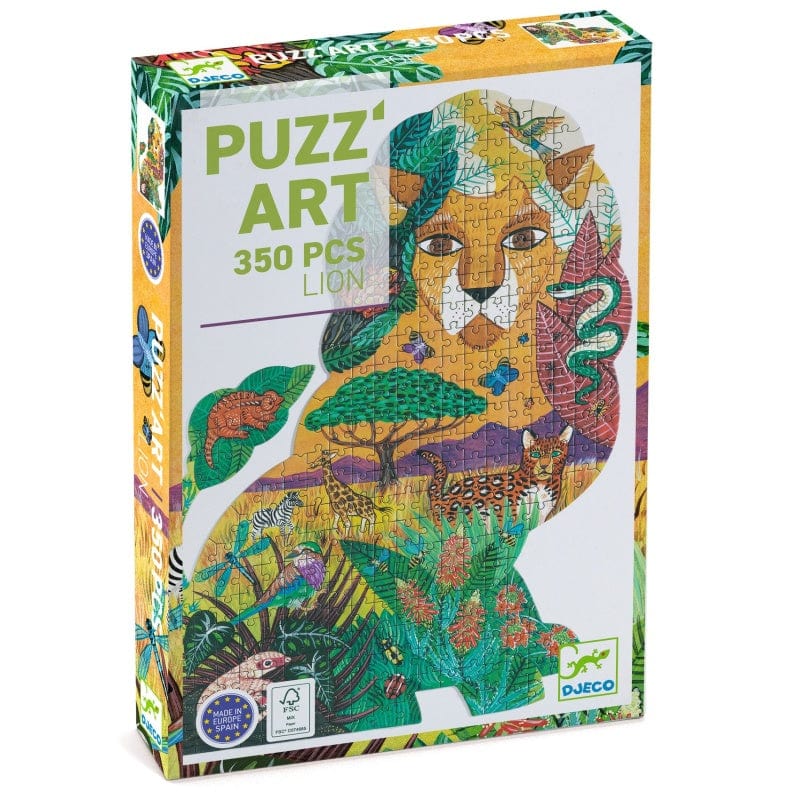 DJECO Puzzles y encajes Puzzle artístico de León 350 piezas- Djeco DJ07660