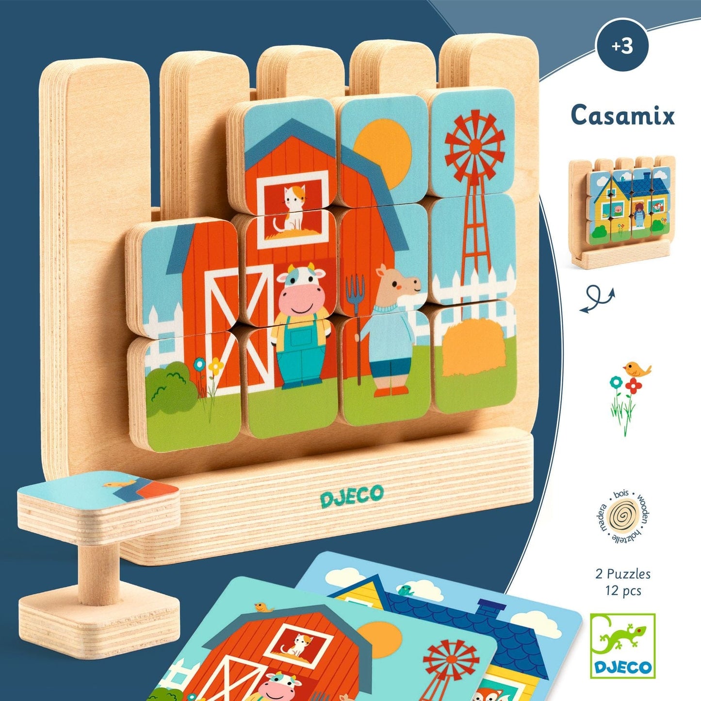 Djeco Puzzles y encajes Puzzle Casa Mix - Djeco DJ01618
