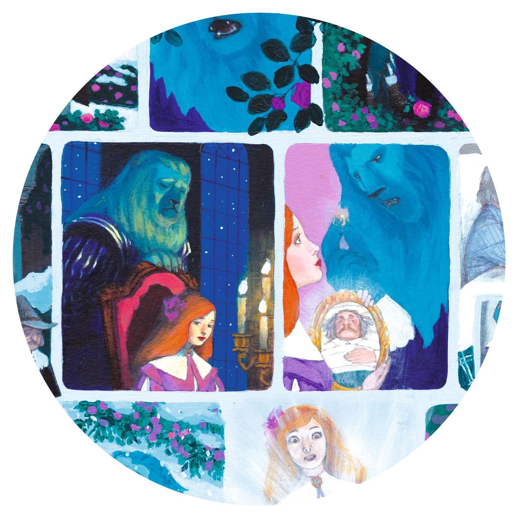 DJECO Puzzles y encajes Puzzle de Historia La Bella y la Bestia 100 piezas - Djeco DJ07055