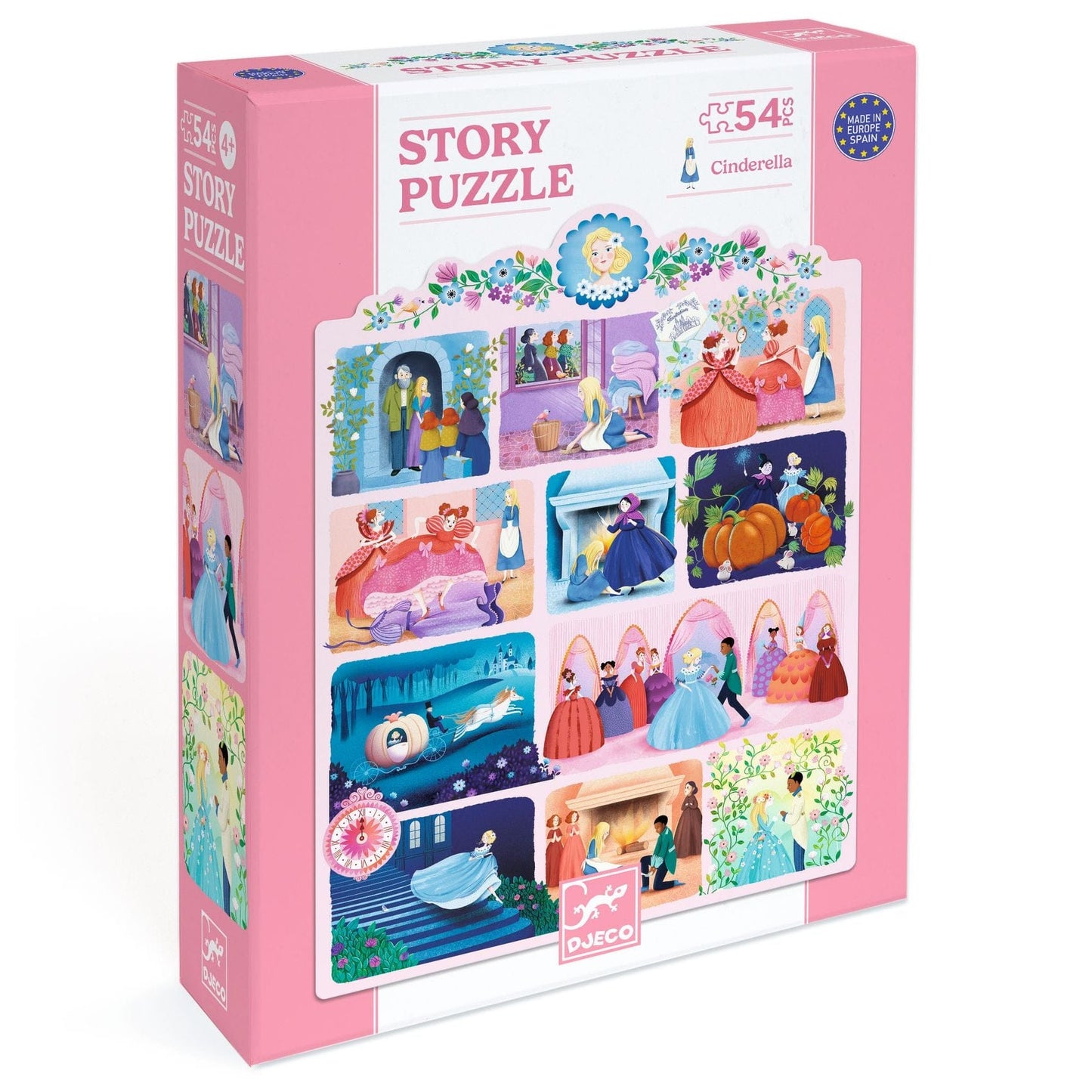 DJECO Puzzles y encajes Puzzle de Historia La Cenicienta 54 piezas - Djeco DJ07053