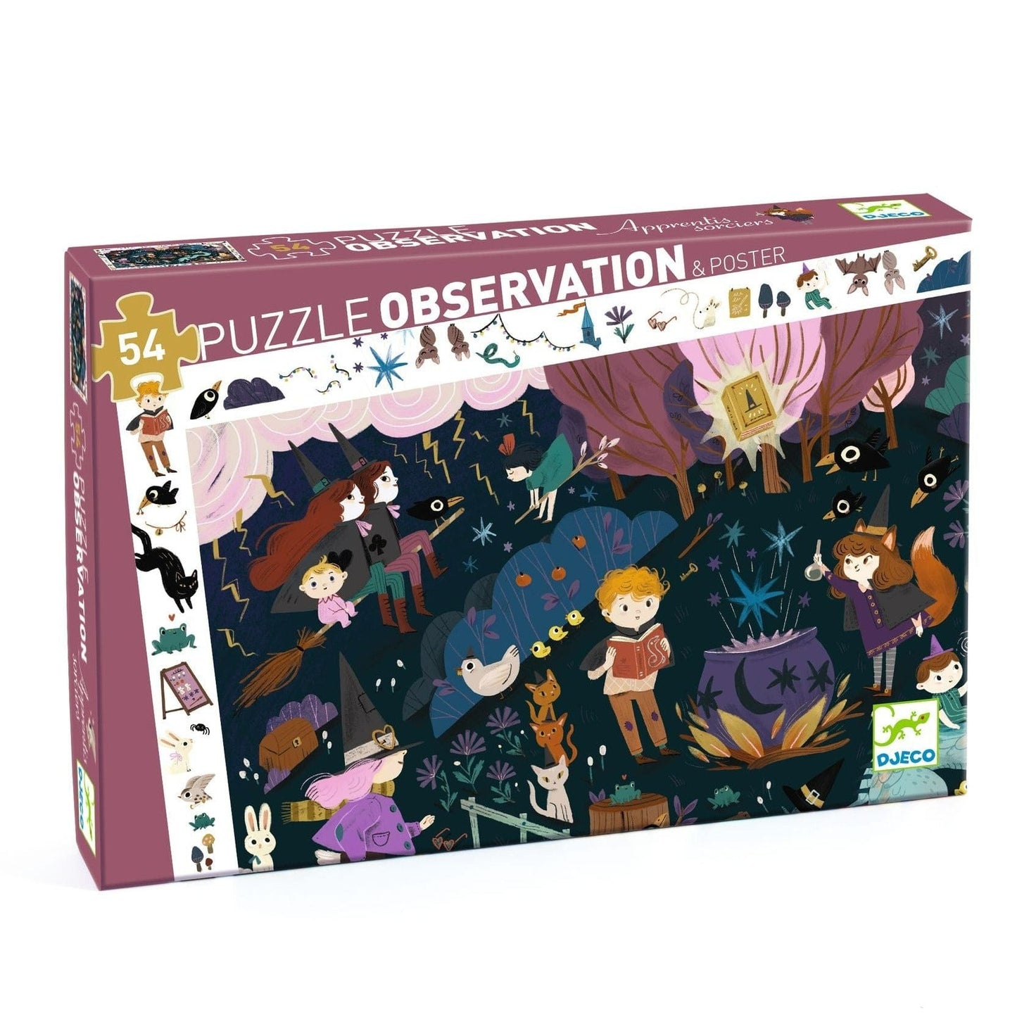 DJECO Puzzles y encajes Puzzle de Observación Aprendices de brujo 54 piezas DJ07565