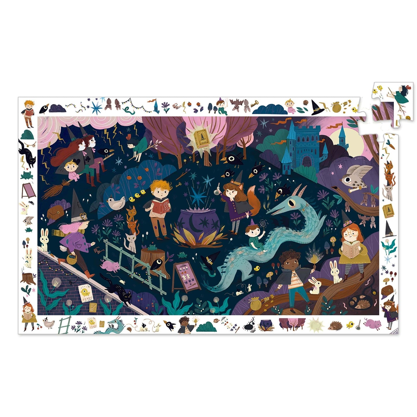 DJECO Puzzles y encajes Puzzle de Observación Aprendices de brujo 54 piezas DJ07565