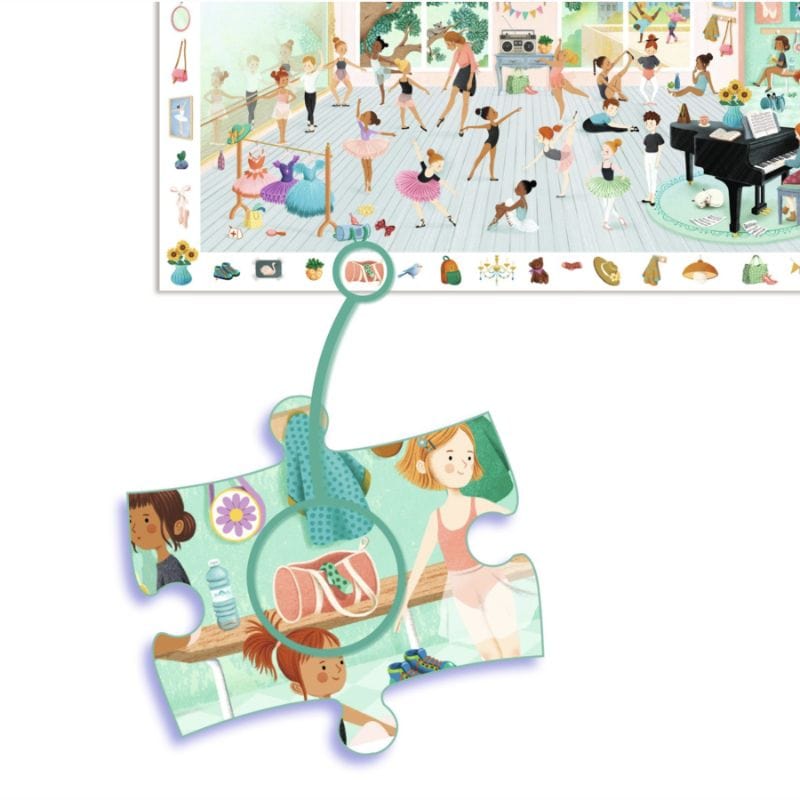 Djeco Puzzles y encajes Puzzle de Observación La escuela de danza 100 piezas- Djeco DJ07514