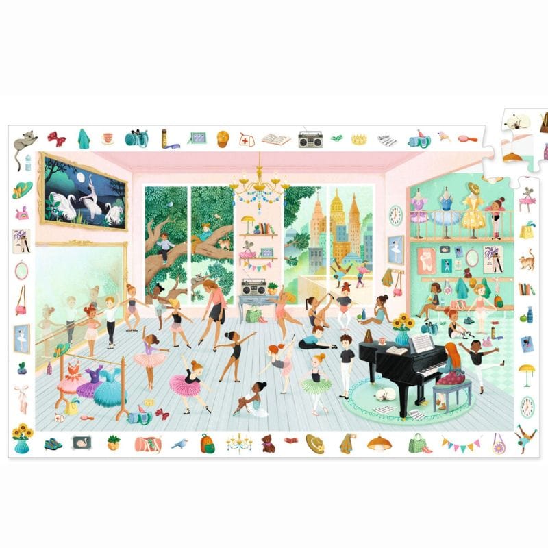 Djeco Puzzles y encajes Puzzle de Observación La escuela de danza 100 piezas- Djeco DJ07514