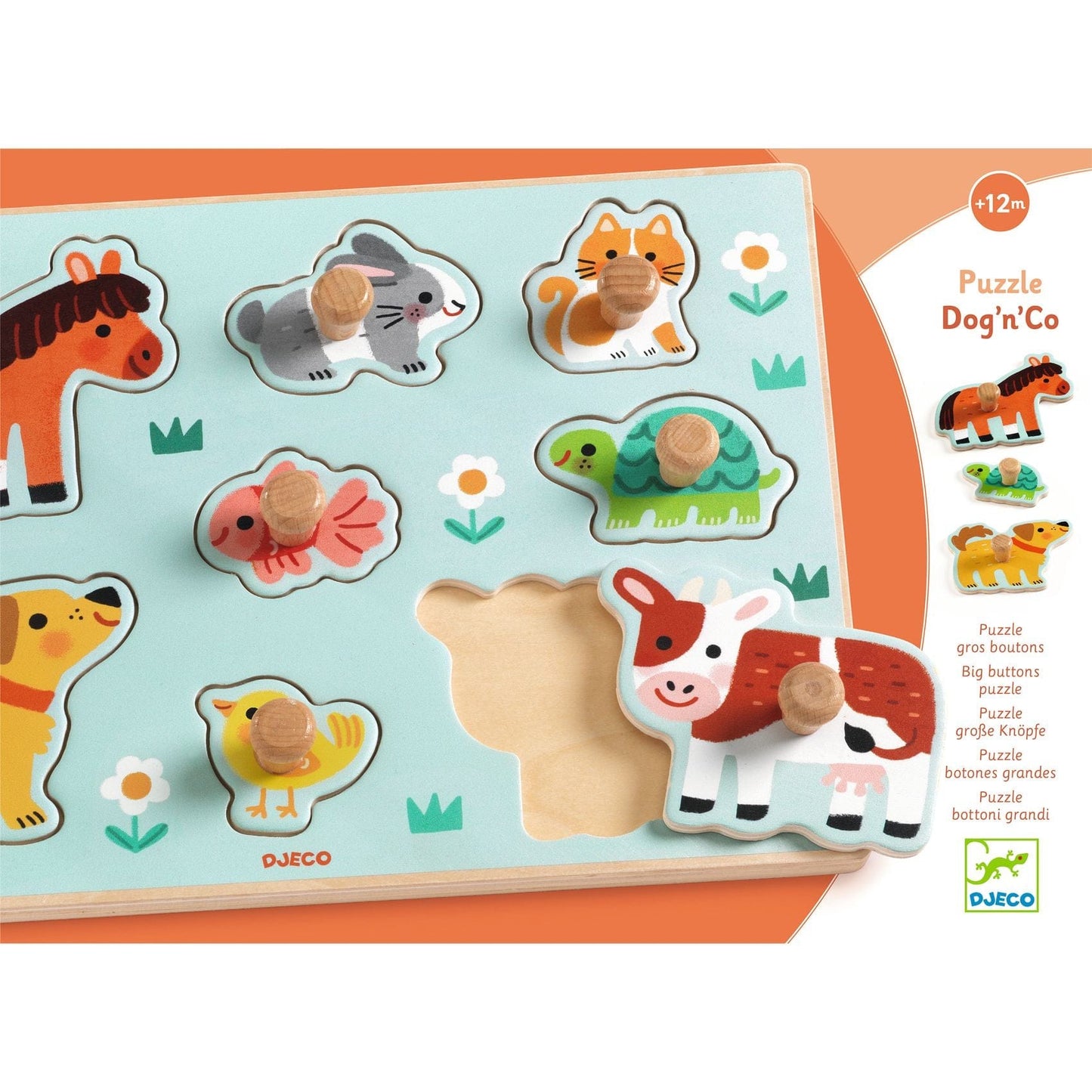 Djeco Puzzles y encajes Puzzle Dog’n’Co - Djeco DJ01122