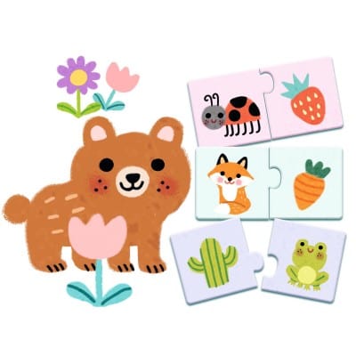 Djeco Puzzles y encajes Puzzle Dúo Colores- Djeco DJ08273