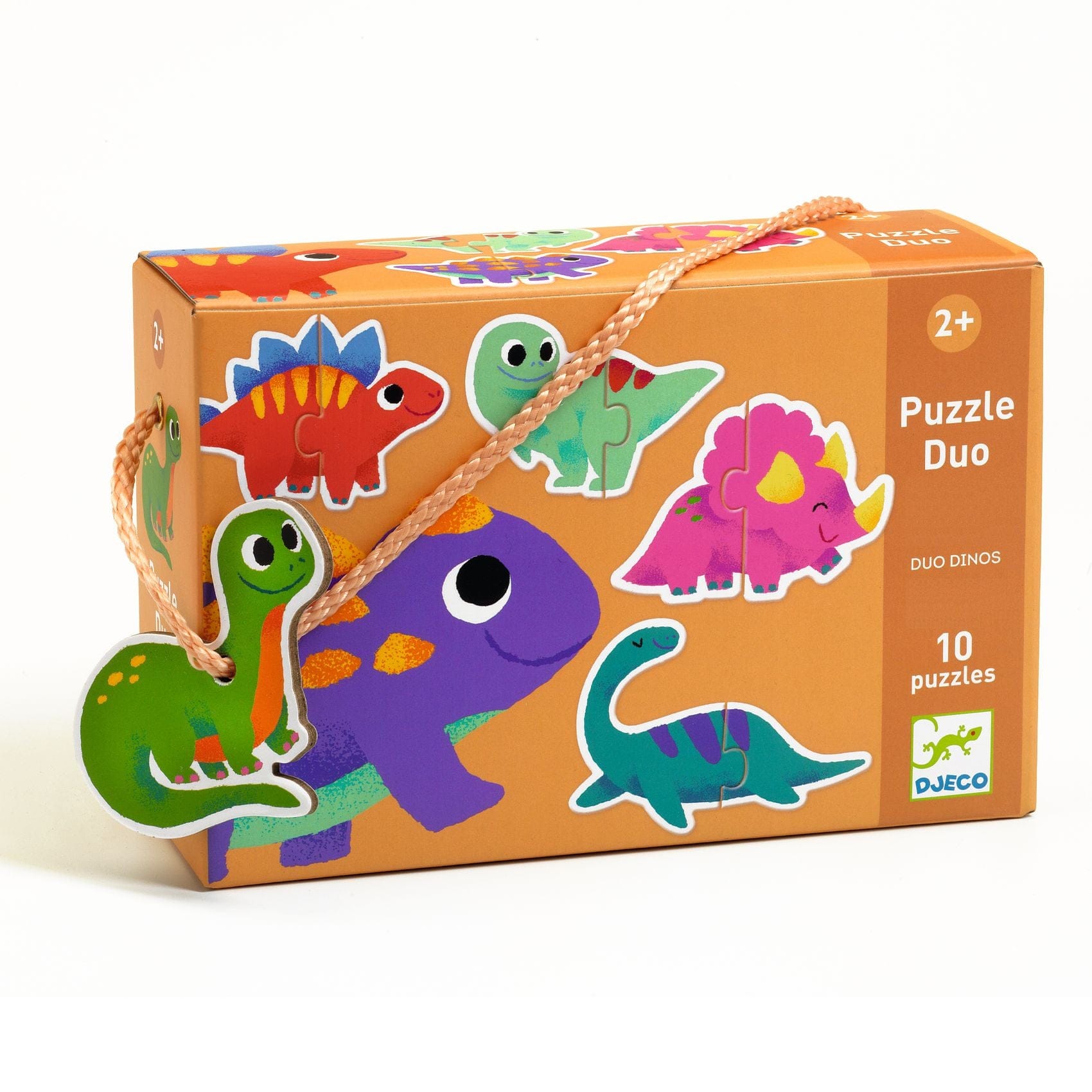 Djeco Puzzles y encajes Puzzle duo dinosaurios DJ08263