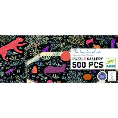 Djeco Puzzles y encajes Puzzle  El reino de los gatos 500 piezas - Djeco DJ07686