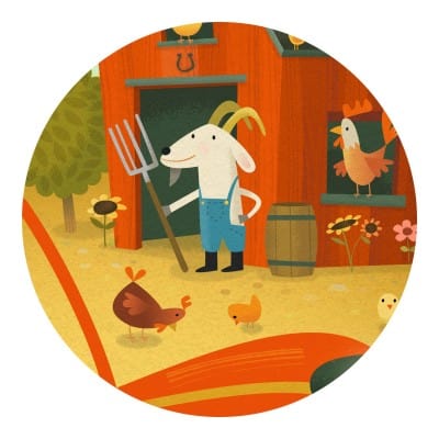 Djeco Puzzles y encajes Puzzle El tractor 16 piezas - Djeco DJ07275