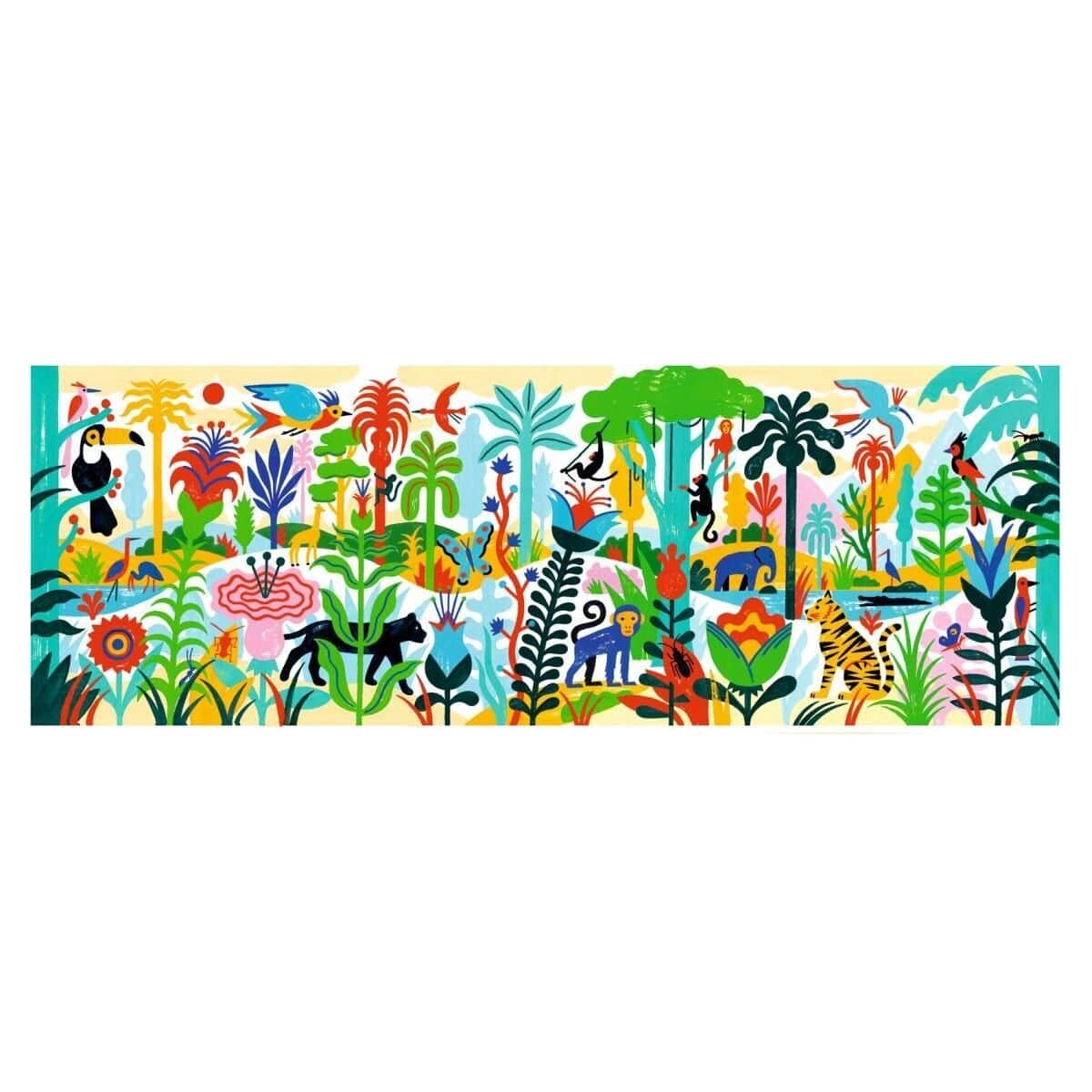 DJECO Puzzles y encajes Puzzle Galeria Jungle 100 piezas
