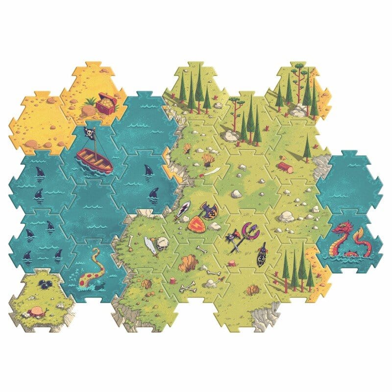 DJECO Puzzles y encajes Puzzle Gigante de Batalla de 30 piezas - Djeco DJ06847