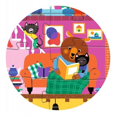 Djeco Puzzles y encajes Puzzle Gigante La casa de los amiguitos 36 piezas - Djeco DJ07169