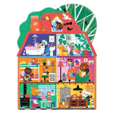 Djeco Puzzles y encajes Puzzle Gigante La casa de los amiguitos 36 piezas - Djeco DJ07169