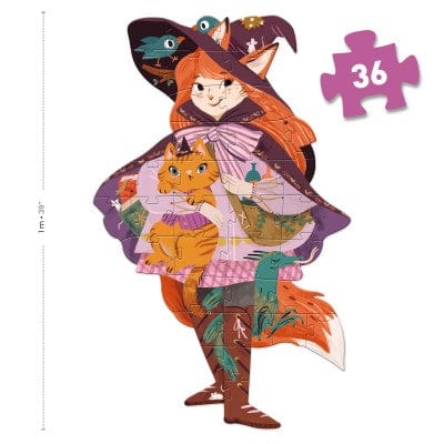 Djeco Puzzles y encajes Puzzle Gigante Lily La bruja 36 piezas - Djeco DJ07168