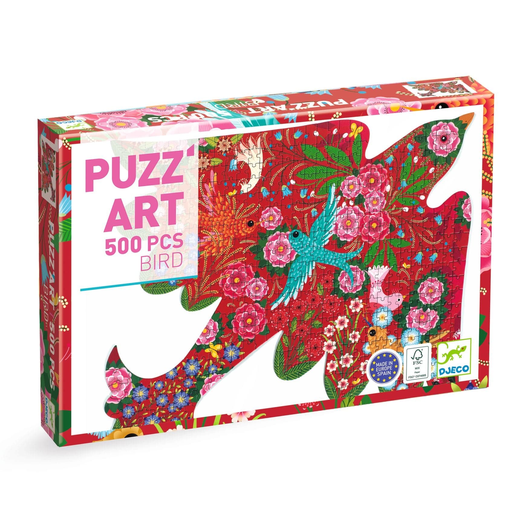 DJECO Puzzles y encajes Puzzle Pájaro 500 piezas DJ07668