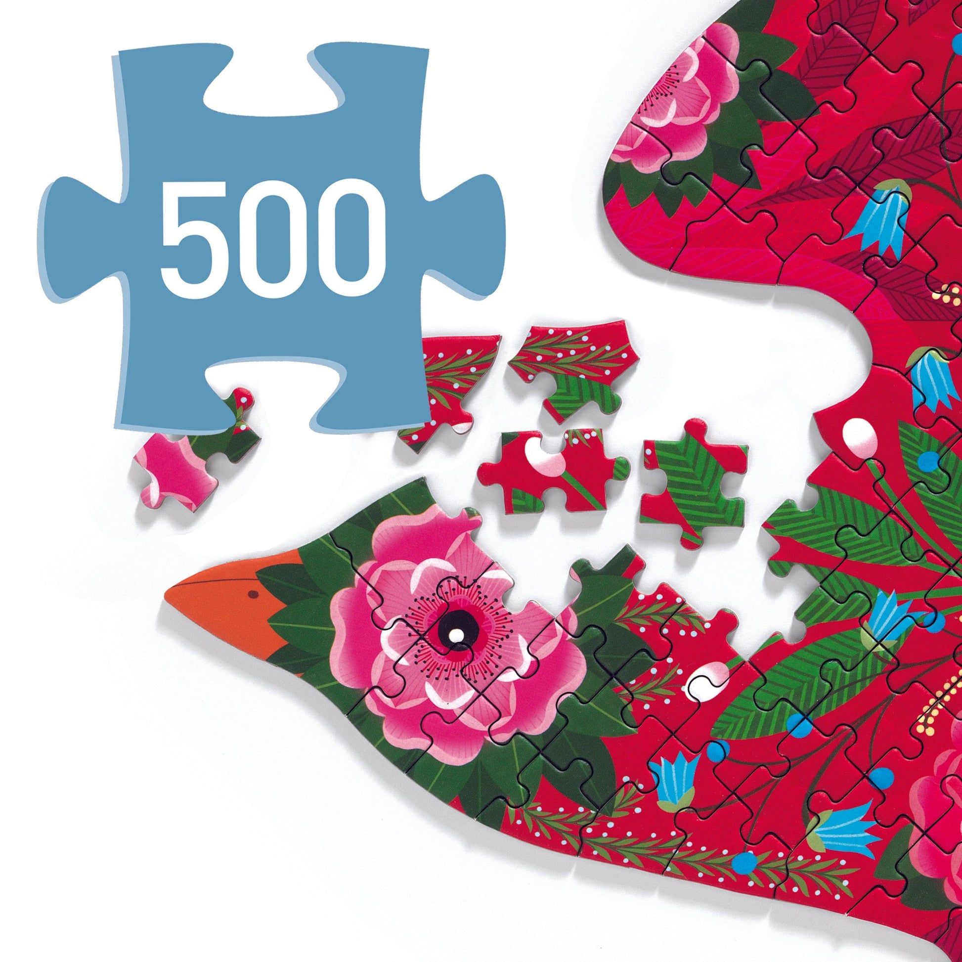 DJECO Puzzles y encajes Puzzle Pájaro 500 piezas DJ07668