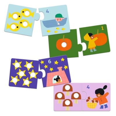 Djeco Puzzles y encajes Puzzle Primeras cifras - Djeco DJ08272