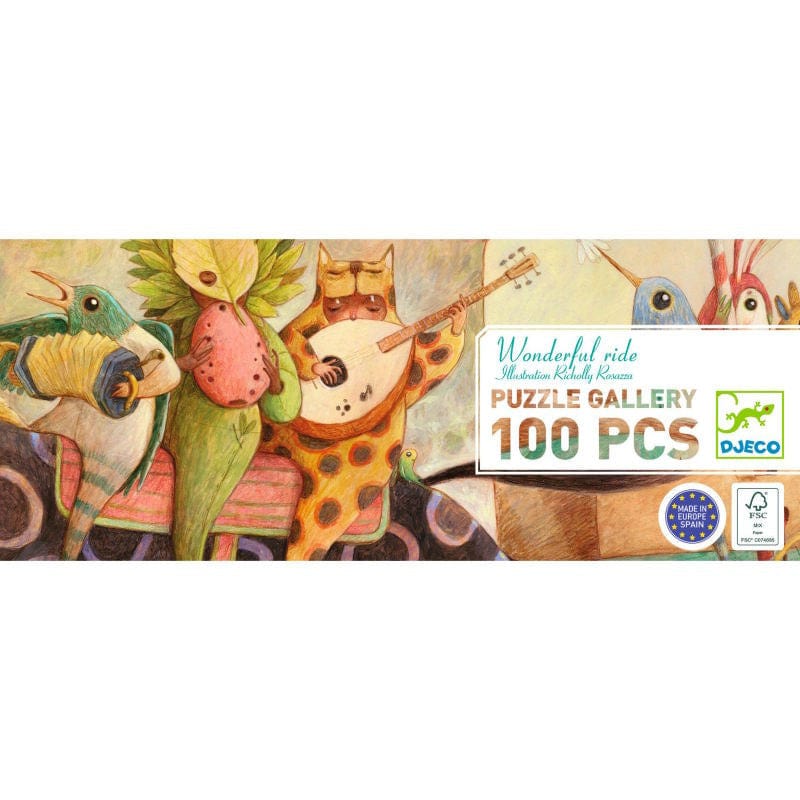 DJECO Puzzles y encajes Puzzle un viaje maravilloso 100 piezas - Djeco DJ07681