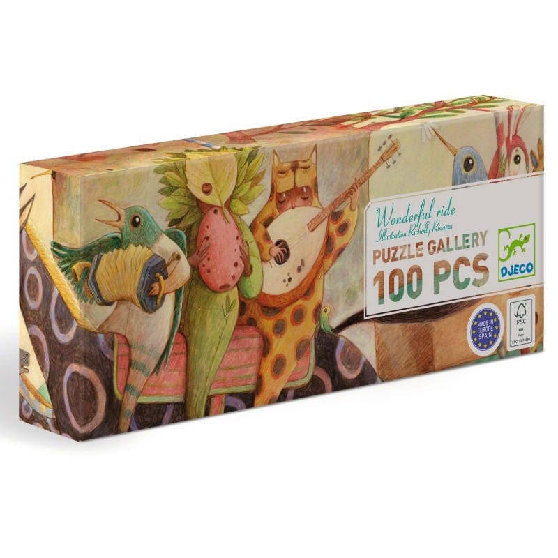 DJECO Puzzles y encajes Puzzle un viaje maravilloso 100 piezas - Djeco DJ07681