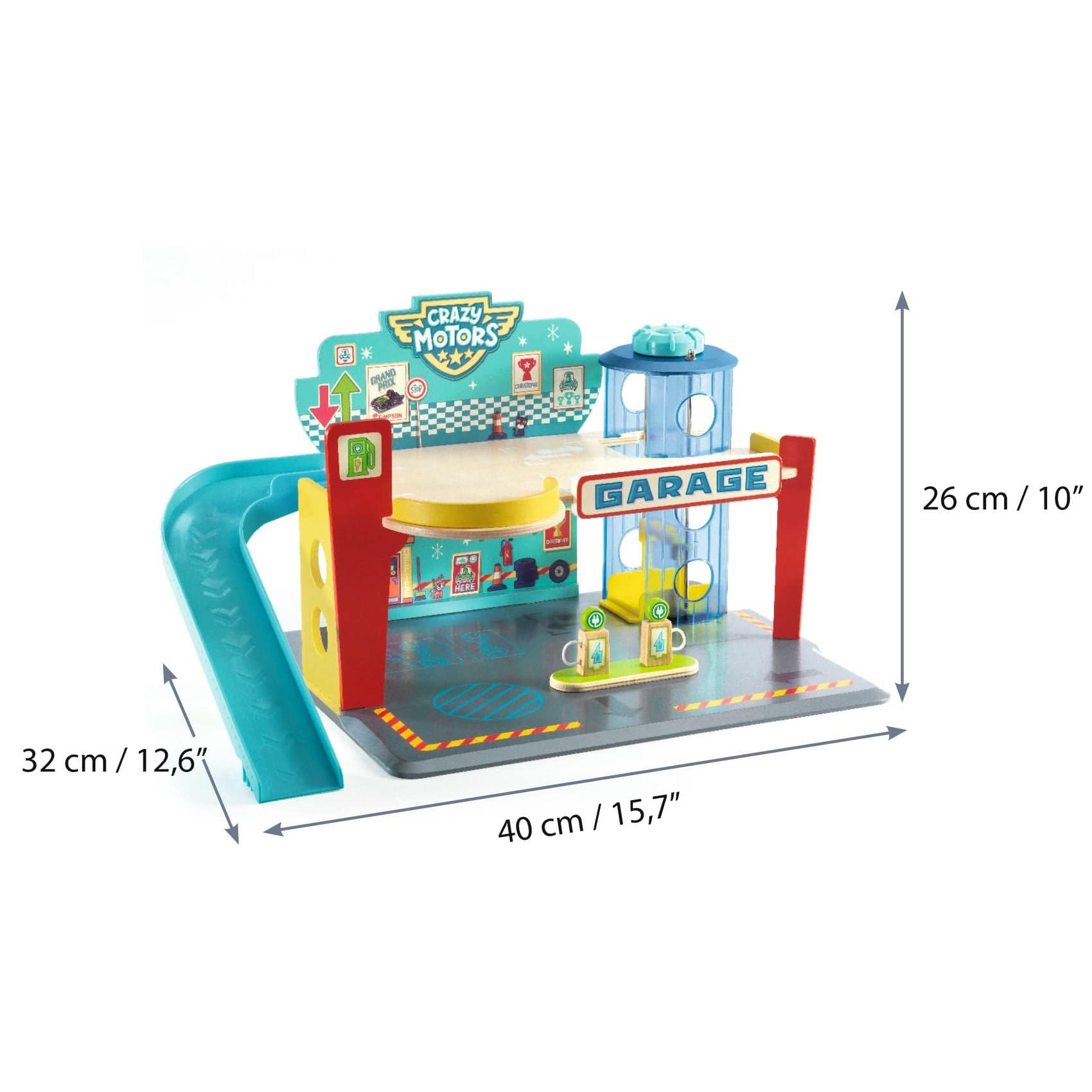 DJECO Transportes Pista garage crazy motors DJ05495