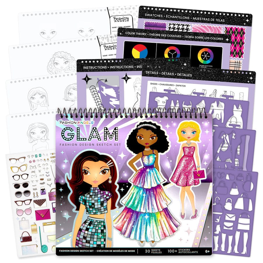Fashion Angels Arte / Manualidades Set Glam de Diseño de Moda - Fashion Angels FA13483